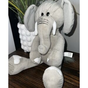 burton + BURTON Gray Elephant Soft Baby Toy Floppy  Legs Plush Stuffed Animal
